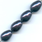 Perlas Swarovski 5821 11x8 mm Dark Purple Pearl x5