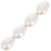Perlas nacaradas Swarovski 5821 11x8 mm Perla blanca x5