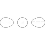 Perlas nacaradas Swarovski 5821 11x8 mm Perla blanca x5