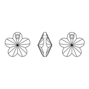 Colgante Flor Swarovski 6744 12 mm Cristal AB x1