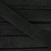 Cordón cuero parecido gamuza 10 mm Noir x50cm