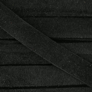 Cordón cuero parecido gamuza 10 mm Noir x50cm
