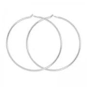 Criollas a decorar 30mmx0.7 mm rodiado x2