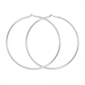 Criollas a decorar 30mmx0.7 mm rodiado x2