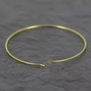 Criollas a decorar 30mmx0.7 mm Dorado con oro fino rose x2