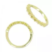 Anillo para cabochon 1028 1.8 mm tamaño 52 dorado x1