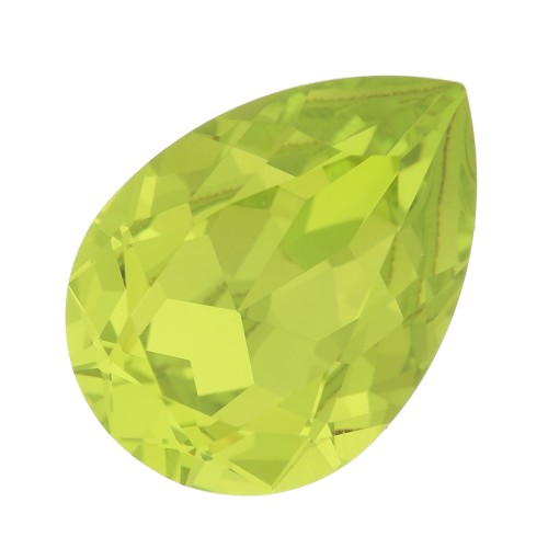 Cabujón Swarovski 4320 10x7 mm - Verde cítrico x1