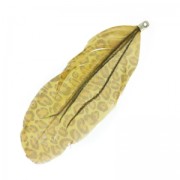 Pluma estampada leopardo 10 cm Beige x1|raw }}