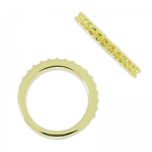 Anillo para cabochón 1028 1.8 mm talla 52 dorado x1