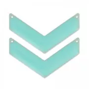 Entrepieza chevron 2 agujeros esmaltado epoxy 50x28 mm Mint x2