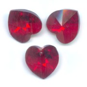 Swarovski 6228 10.3x10 mm Siam AB corazones x6