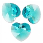 Swarovski 6228 corazones 10.3x10 mm Blue Zircon x6|raw }}