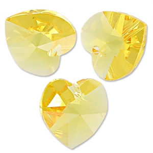 Corazones Swarovski 6202 10.3x10 mm Topacio claro x6