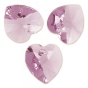 Swarovski 6228 corazones 10.3x10 mm Amatista clara x6