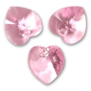 Swarovski 6228 corazones 10.3x10 mm Light rose x6