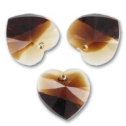 Swarovski 6228 10.3x10 mm Topacio Blend corazones x6