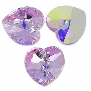 Swarovski 6228 corazones 10.3x10 mm Violeta AB x6