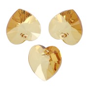 Swarovski 6228 Corazones 10,3x10 mm - Topacio dorado x6