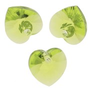 Swarovski 6228 Corazones 10,3x10 mm - Verde cítrico x6