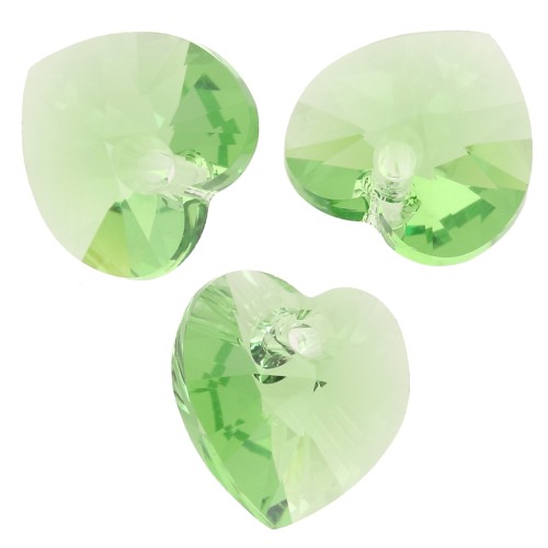 Swarovski 6228 10.3x10 mm Corazones - Peridoto recreado x6