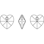 Swarovski 6228 10.3x10 mm Corazones - Peridoto recreado x6