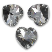 Corazón Swarovski 6228 14,4x14 mm Cristal Plata Noche x1