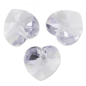 Corazón Swarovski 6228 14.4x14 mm Malva ahumado