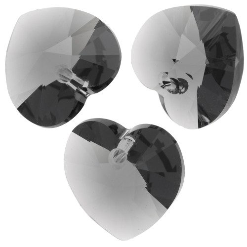 Corazón Swarovski 6228 14,4x14 mm Grafito x1