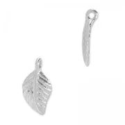 Dije hoja 13x7 mm en acero inox x1