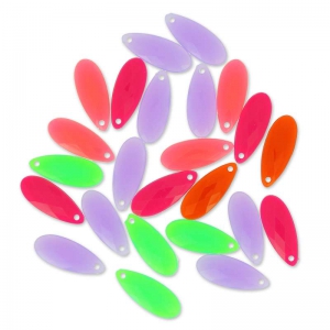 Surtido de peras facetadas 20x8 mm Multicolore x25