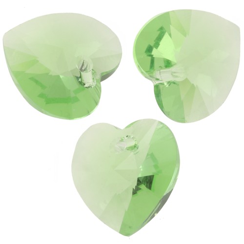 Corazón Swarovski 6228 14.4x14 mm - Peridoto Reinventado x1