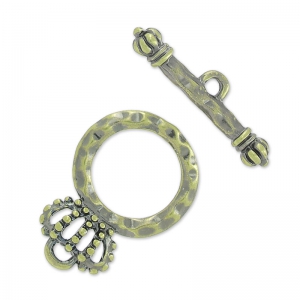 Cierre T corona 23 mm bronce x1