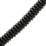 Cuenta Heishi en résine 6x2 mm Negro x180|raw }}