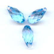 Swarovski gotas 6010 11x5.5 mm Aguamarina x4