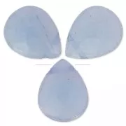 Cuentas Peras facetadas en jade teñido 17x13 mm 17x13 mm Gris x4