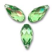 Swarovski gotas 6010 11x5.5 mm Peridot x4