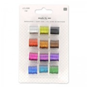 Surtido de bobinas de hilos en acero inox Made By Me 0.4 mm x12|raw }}