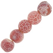 Cuentas Cracked Ágata 4 mm Dark Peach x20|raw }}