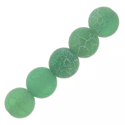 Cuentas Cracked Ágata 4 mm Green Turquoise x20