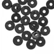 Rondelles Heishi Coco 9 mm Noir x 20|raw }}