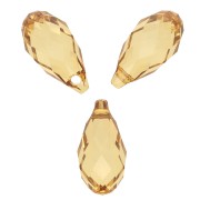 Swarovski 6010 gotas 13x6,5 mm - Topacio dorado x1