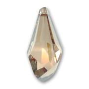 Swarovski Polygon Drop 6015 17 mm Cristal Sombra Dorada x1