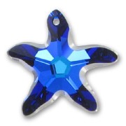 Estrella de mar Swarovski 6721 16 mm - Cristal Azul Bermuda x1