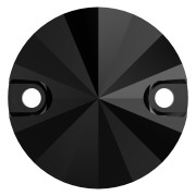 Cabujón - Entrepieza - Swarovski 3200 12 mm Jet x1