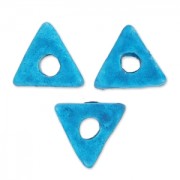 Triangulos en cerámica 7 mm Dark Turquoise mat x10|raw }}
