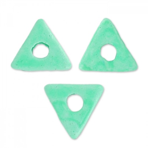 Triangulos en cerámica 7 mm Mint mat x10