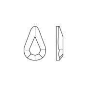 Cabujón Swarovski 2300 Cristal 10x6 mm