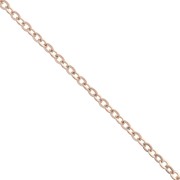 Cadena forçat de oro rosa de 2,2 mm x 1m