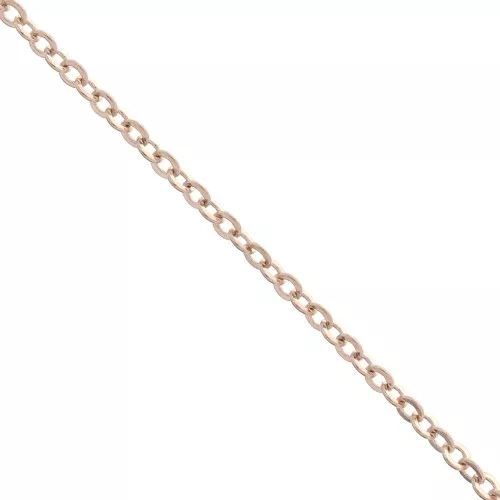 Cadena forçat de oro rosa de 2,2 mm x 1m