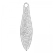 Dijes hojas 19 mm plateado x6|raw }}